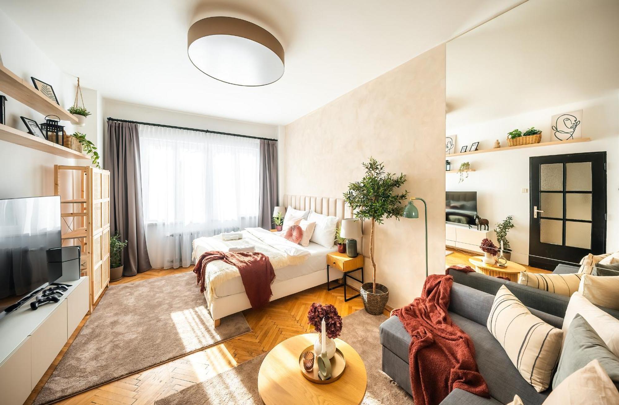 2Br 1,5Bath Chic City Suite Near Wenceslas Square Prag Eksteriør billede